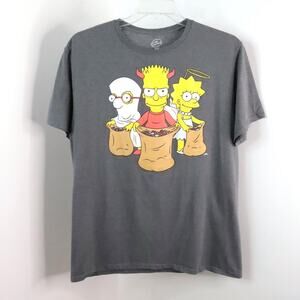 The Simpsons Men's XL Halloween Trick-or-Treat Casual Nostalgic Graphic T-Shirt